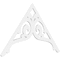 Ekena Millwork Pitch Bordeaux Architectural Grade PVC Gable Pediment, 60"W x 35"H x 1"P (14/12) GPP060X035X100BOR - alternate 1